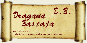 Dragana Bastaja vizit kartica